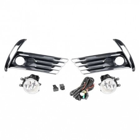 KIT COROLLA 2018 - MOLDURA CROMADA BOTÃO MODELO ORIGINAL