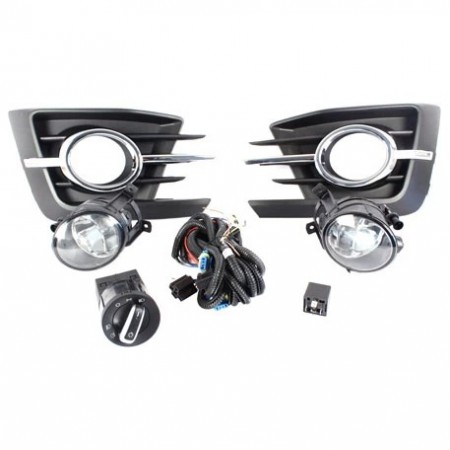 KIT GOL G7 / VOYAGE G7 2016 - C/GRADE CROMADA BOTÃO REDONDO MODELO ORIGINAL CROMADO
